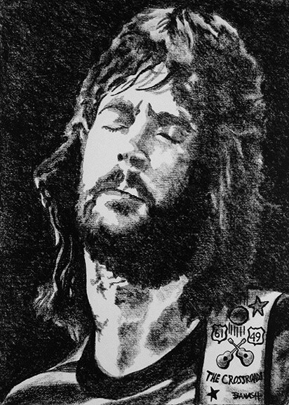 ELECTRIC BLUES NO. 7 | CANVAS | CHARCOAL | 3:4 RATIO