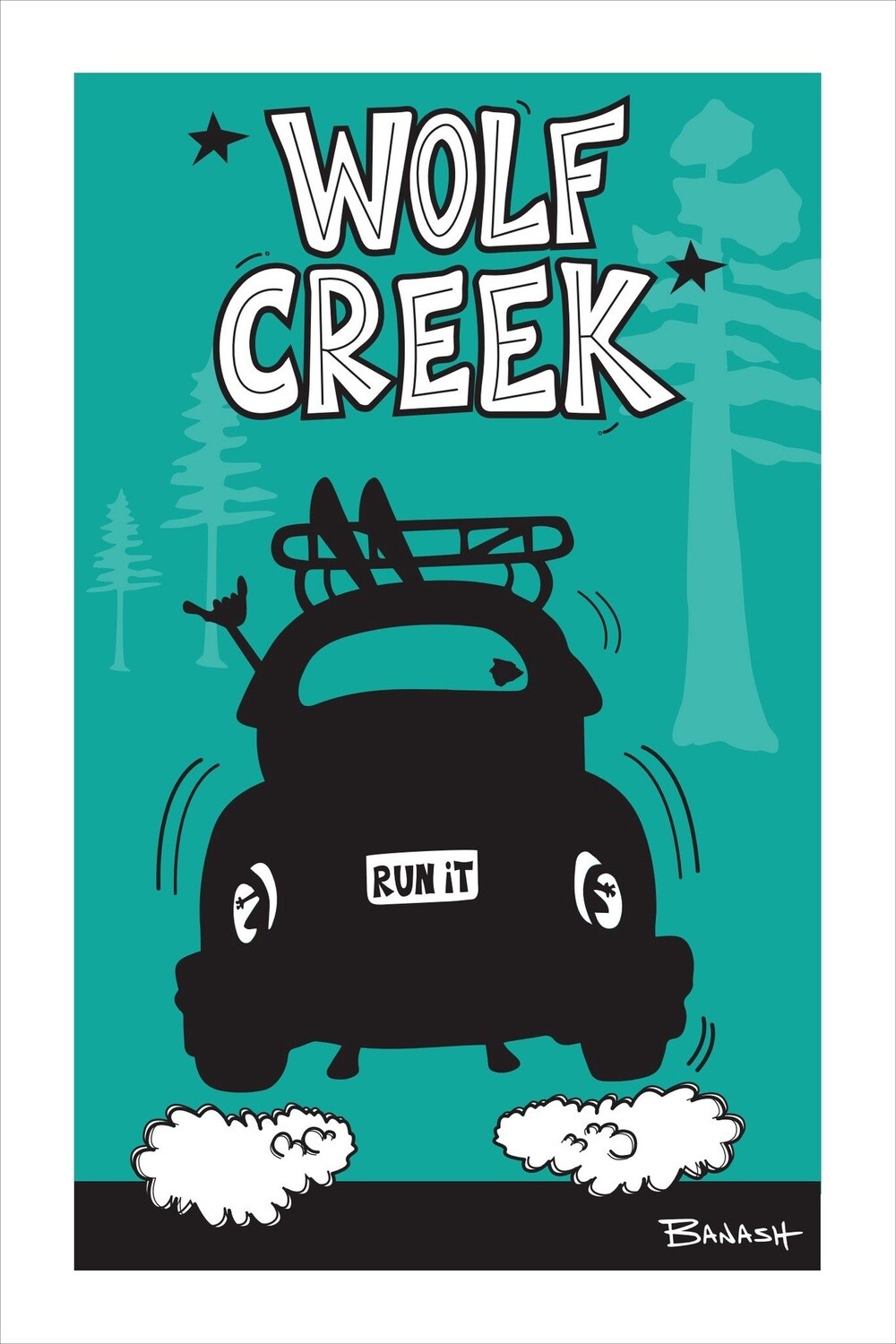 WOLF CREEK SKI BUG AIR | LOOSE PRINT | 2:3 RATIO | LIFESTYLE | ILLUSTRATION
