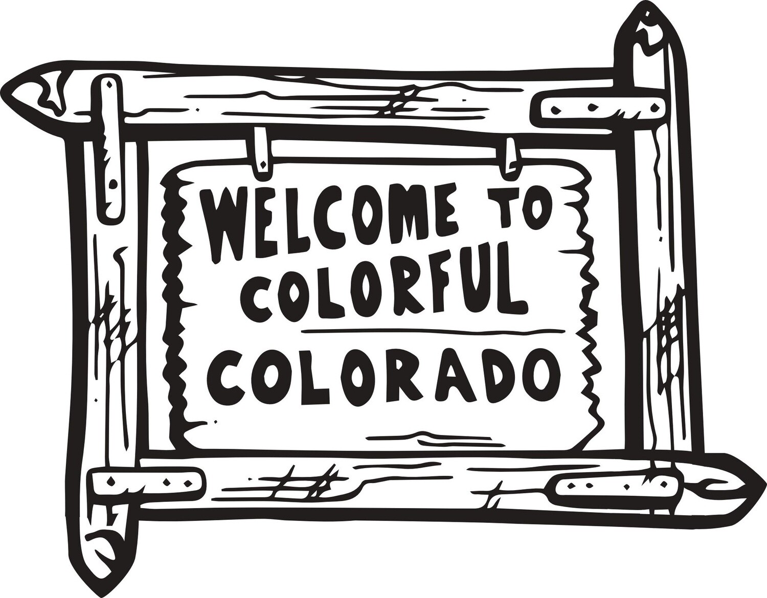 WELCOME TO COLORADO SIGN | ZIP HOODIE