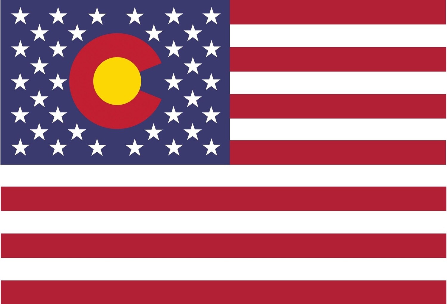 USA FLAG CO LOGO POSTCARD, Size: 4x6