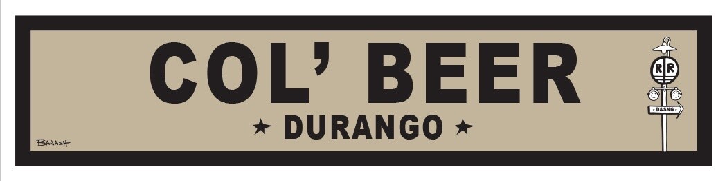 COL' BEER DURANGO RR XING | CANVAS | COL’ BEER | D&SNG | 1:4 RATIO | LIFESTYLE | ILLUSTRATION