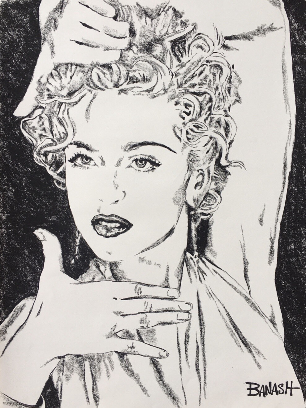 MADONNA | LOOSE PRINT | 3:4 RATIO | CHARCOAL | POP