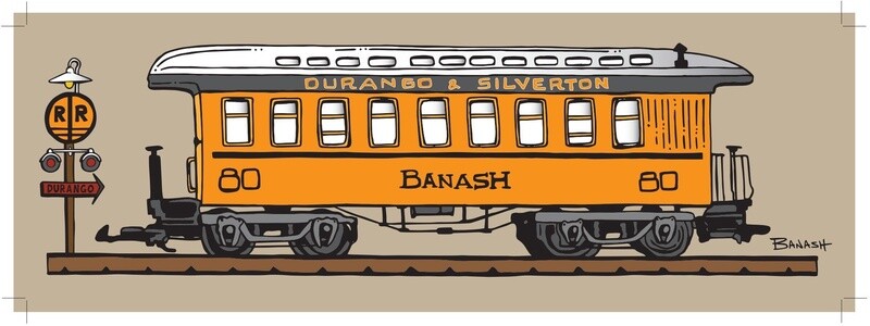 D&amp;SNG RR PASSENGER CAR BANASH | LOOSE PRINT | D&amp;SNG | 1:3 RATIO | LIFESTYLE | ILLUSTRATION