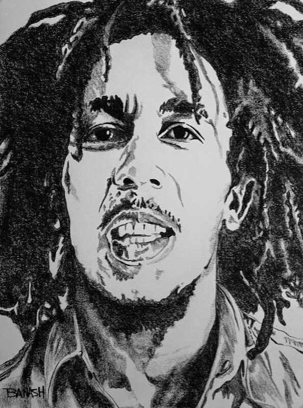 REGGAE NO. 5 | CANVAS | CHARCOAL | 3:4 RATIO