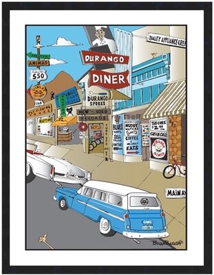 DURANGO DINER | CANVAS | 2:3 RATIO | LIFESTYLE | ILLUSTRATION