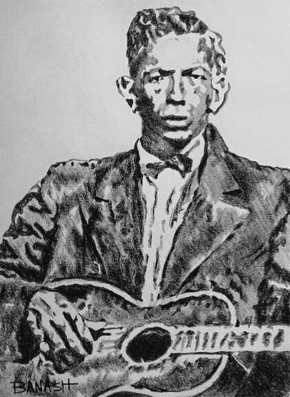 DELTA BLUES NO. 14 | CANVAS | CHARCOAL | 3:4 RATIO