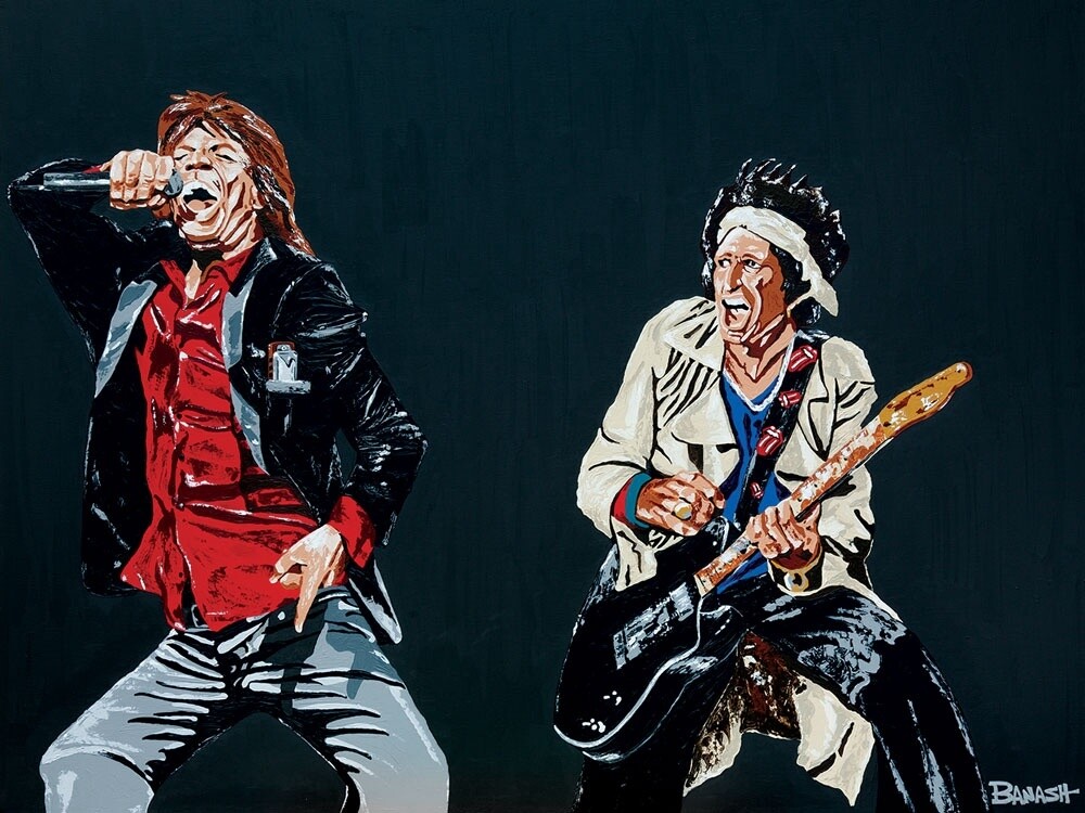 ROCK N&#39; ROLL NO. 2 | LOOSE PRINT | ACRYLIC PAINTING | 3:4 RATIO, Size: 6x8