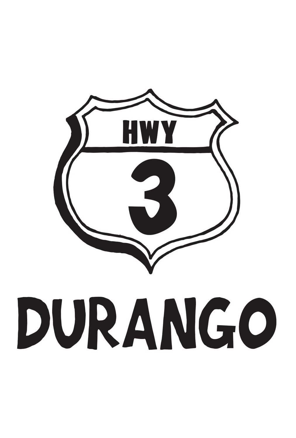 HWY 3 DURANGO VERT POSTCARD, Size: 4x6