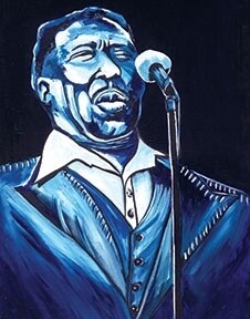 DELTA BLUES NO. 2 | LOOSE PRINT | ACRYLIC PAINTING | 3:4 RATIO