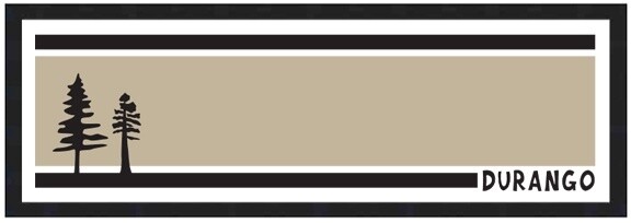 BLK/TAN COMP STRIPE PINES DURANGO | CANVAS | 1:3 RATIO | LIFESTYLE | ILLUSTRATION