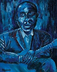 MUDDY WATERS ROLLIN STONE | CANVAS | BLUES | 3:4 RATIO | ACRYLIC PAINTING | DELTA BLUES