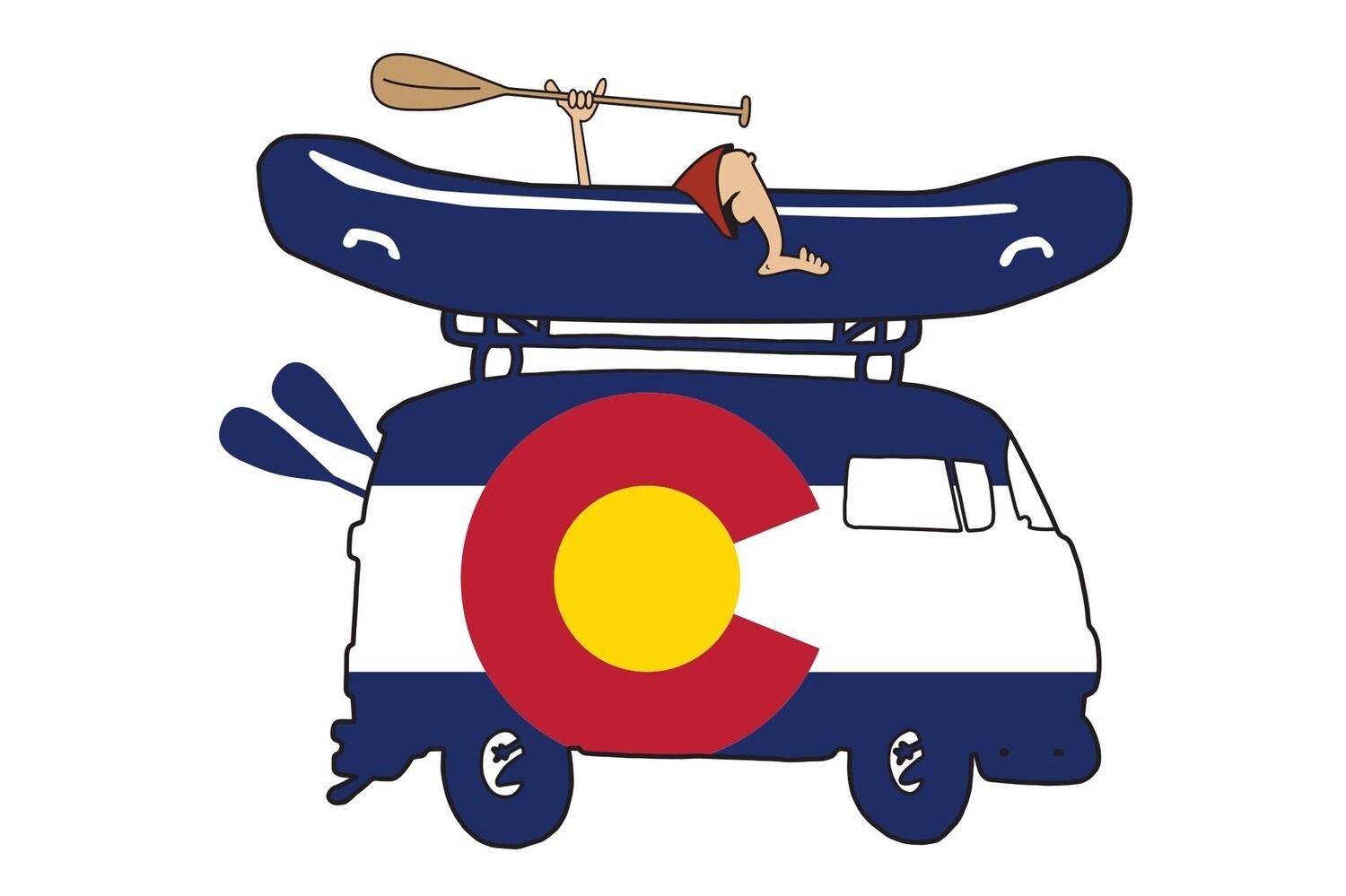 RAFT BUS GREM CO LOGO POSTCARD, Size: 4x6