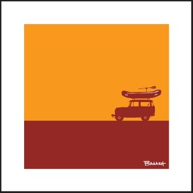 CATCH A RIVER RAFT LAND CRUISER II | LOOSE PRINT | 1:3 RATIO | LIFESTYLE | ILLUSTRATION