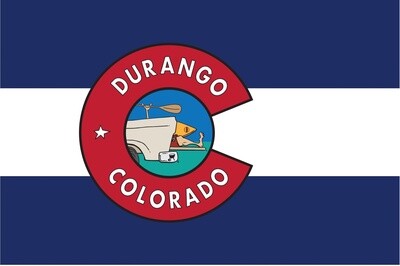 RIVER SOUL DURANGO KAYAK GREM FLAG POSTCARD