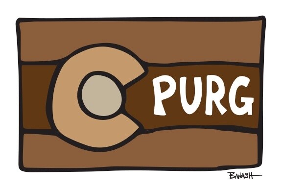 CO LOOSE FLAG PURG BLK/TAN | LOOSE PRINT | 2:3 RATIO | LIFESTYLE | ILLUSTRATION