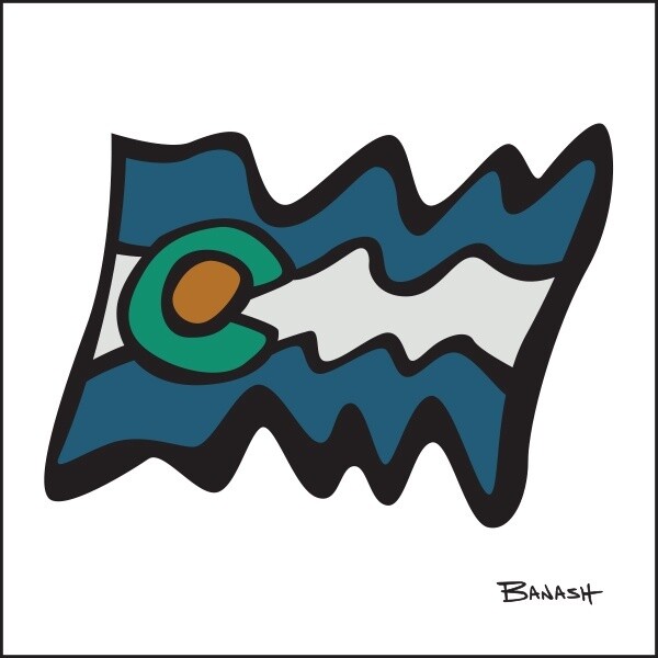 CO LOGO FLAG WAVY | CANVAS | 2:3 RATIO | LIFESTYLE | ILLUSTRATION