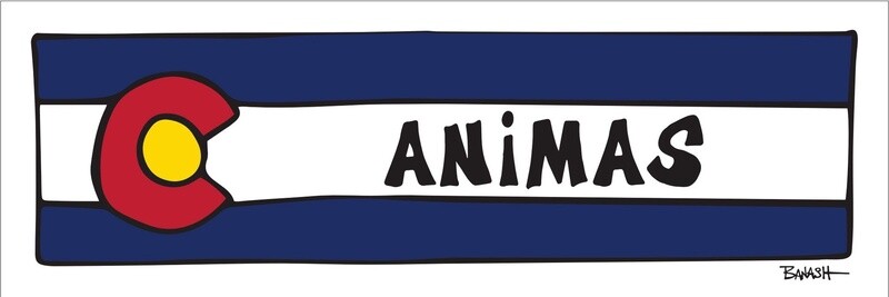 CO LOOSE FLAG ANIMAS | LOOSE PRINT | 1:3 RATIO | LIFESTYLE | ILLUSTRATION