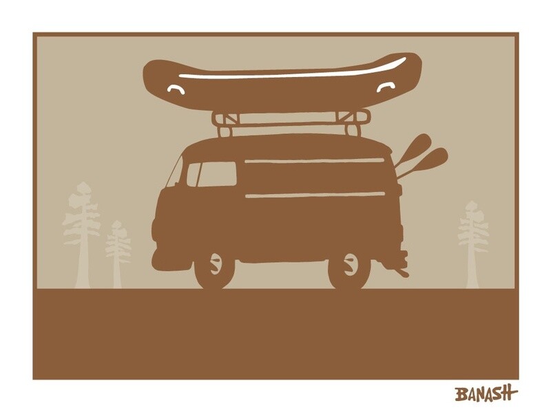 CATCH SAND RAFT BUS | LOOSE PRINT | 3:4 RATIO | LIFESTYLE | ILLUSTRATION