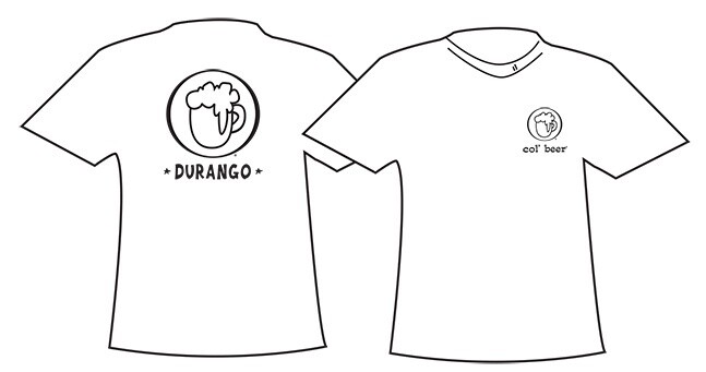 COL' BEER CLASSIC LOGO OUTLINE DURANGO MEN'S LONG SLEEVE TEE
