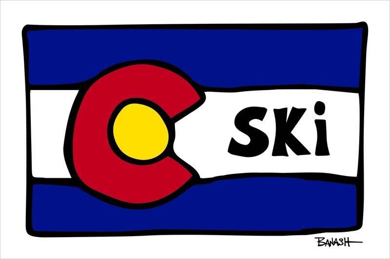 CO LOOSE FLAG SKI | CANVAS | 2:3 RATIO | LIFESTYLE | ILLUSTRATION