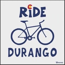 RIDE DURANGO MOUNTAIN BIKE | CANVAS | 1:1 RATIO | STOKED PHRASES | LIFESTYLE | ILLUSTRATION