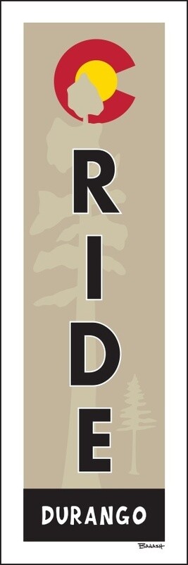 RIDE DURANGO CO LOGO PINES | LOOSE PRINT | STOKED PHRASES | 1:3 RATIO | LIFESTYLE | ILLUSTRATION