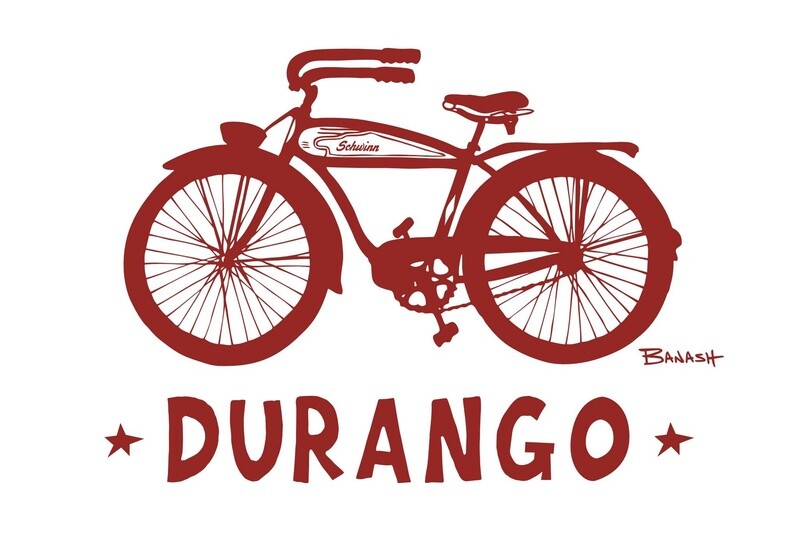 DURANGO SCHWINN RED | CANVAS | 2:3 RATIO | LIFESTYLE | ILLUSTRATION