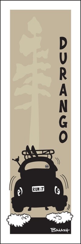 DURANGO VERT SKI BUG TAIL AIR PINE | CANVAS | 1:3 RATIO | LIFESTYLE | ILLUSTRATION