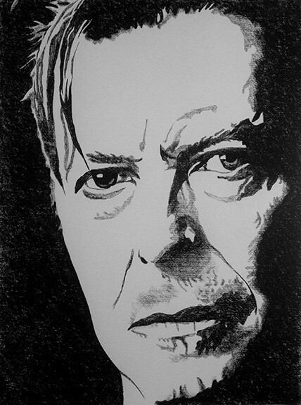 ROCK N&#39; ROLL NO. 7 | LOOSE PRINT | CHARCOAL | 3:4 RATIO