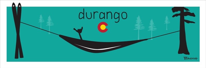 DURANGO HAMMOCK SKIIS CO LOGO | CANVAS | 1:3 RATIO | LIFESTYLE | ILLUSTRATION