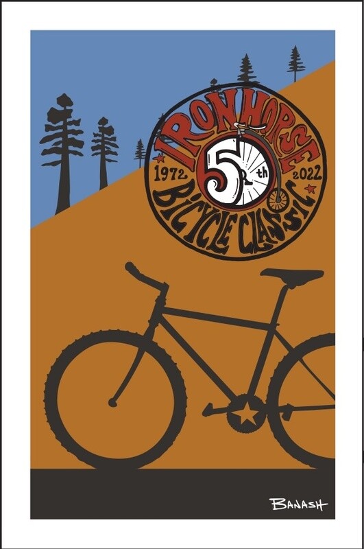 IRON HORSE 50TH BICYCLE CLASSIC MOUNTAIN BIKE | LOOSE PRINT | 2:3 RATIO | LIFESTYLE | ILLUSTRATION