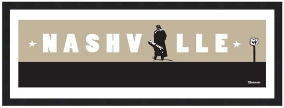 COUNTRY NO. 1 LARGE NASHVILLE HWY 49 B/TAN | CANVAS | ILLUSTRATION | 1:3 RATIO