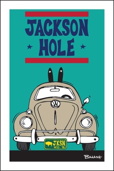 JACKSON HOLE TAN SKI BUG GRILL | LOOSE PRINT | 2:3 RATIO | LIFESTYLE | ILLUSTRATION