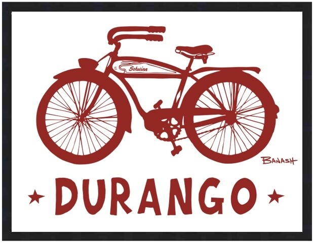 DURANGO SCHWINN RED | LOOSE PRINT | 2:3 RATIO | LIFESTYLE | ILLUSTRATION