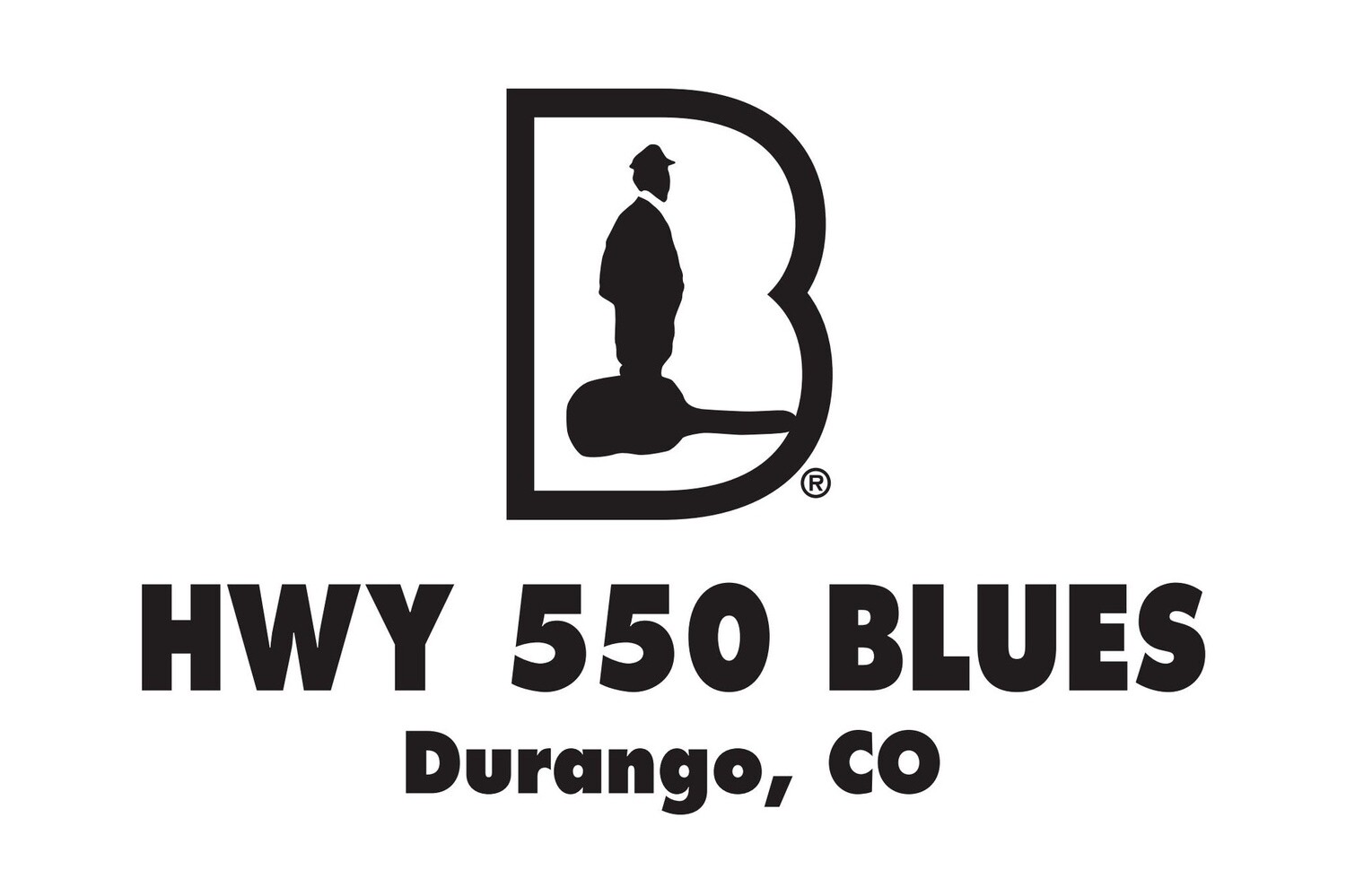 HWY 550 BLUES DURANGO LOGO POSTCARD, Size: 4x6