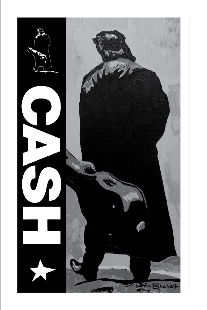 COUNTRY NO. 1 WHITE &quot;CASH&quot; | CANVAS | ILLUSTRATION | 2:3 RATIO, Size: 4x6
