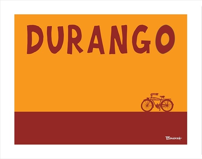 DURANGO AUTOCYCLE (CATCH A RIDE SERIES) | LOOSE PRINT | 3:4 RATIO | LIFESTYLE | ILLUSTRATION
