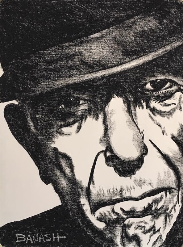 FOLK NO. 3 | CANVAS | CHARCOAL | 3:4 RATIO