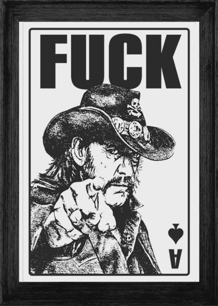 ROCK METAL NO. 1 &quot;F*** YOU&quot; | LOOSE PRINT | ILLUSTRATION | 2:3 RATIO