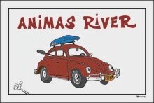 KAYAK BUG RIVER BUM ANIMAS RIVER | LOOSE PRINT | 2:3 RATIO | LIFESTYLE | ILLUSTRATION