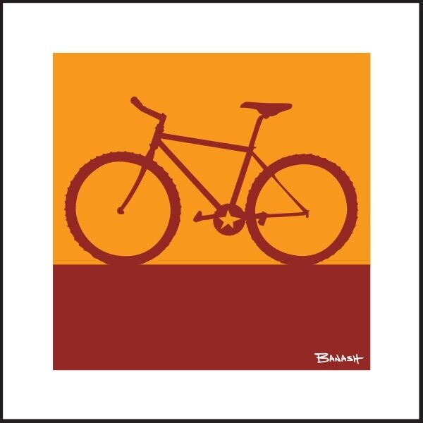 MOUNTAIN BIKE CATCH A TRAIL | CANVAS | 1:1 RATIO | LIFESTYLE | ILLUSTRATION