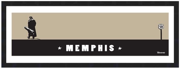 COUNTRY NO. 1 MEMPHIS HWY 49 B/TAN | CANVAS | ILLUSTRATION | 1:3 RATIO
