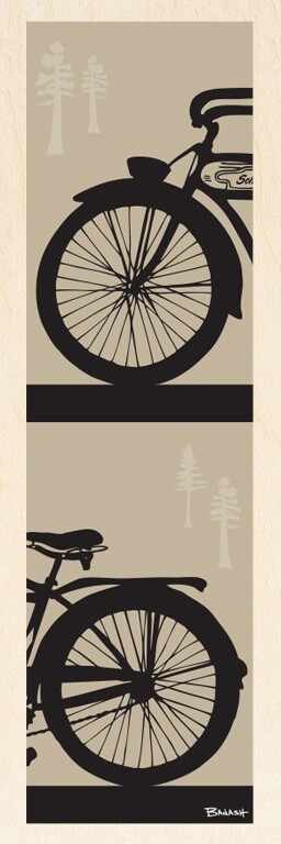 SCHWINN AUTOCYCLE FRONT END TAIL | CANVAS | 1:3 RATIO | LIFESTYLE | ILLUSTRATION