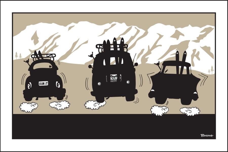 OPENING DAY DURANGO SKI RIDES | LOOSE PRINT | 2:3 RATIO | LIFESTYLE | ILLUSTRATION