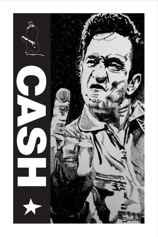 COUNTRY NO. 3 &quot;CASH&quot; | CANVAS | ILLUSTRATION | 2:3 RATIO