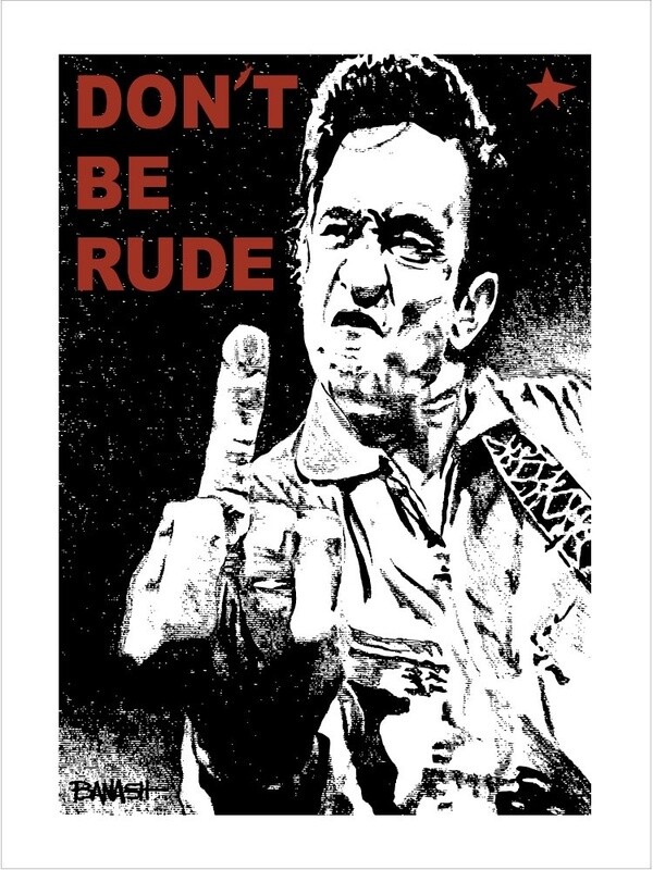 COUNTRY NO. 3 &quot;DON&#39;T BE RUDE&quot; | LOOSE PRINT | ILLUSTRATION | 2:3 RATIO