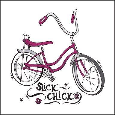 SCHWINN STING RAY SLICK CHICK | CANVAS | 2:3 RATIO | LIFESTYLE | ILLUSTRATION
