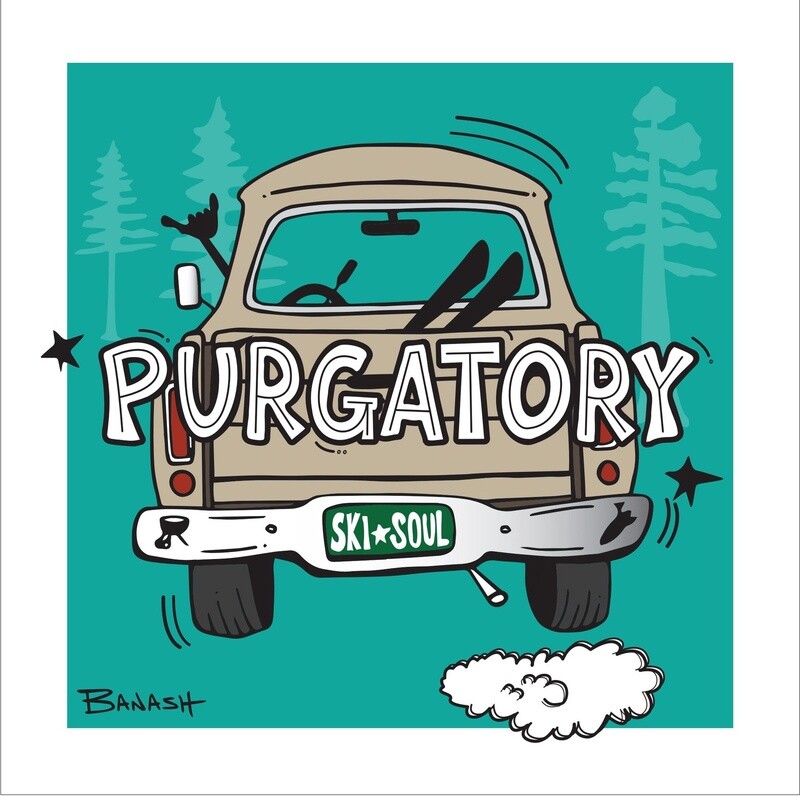 PURGATORY SKI PICKUP TAIL AIR | CANVAS | 1:3 RATIO | LIFESTYLE | ILLUSTRATION