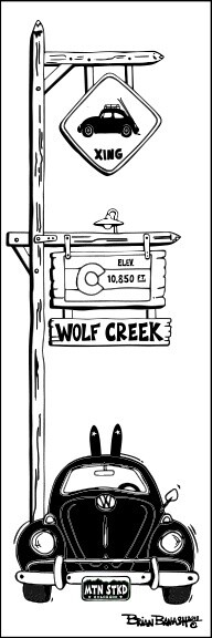 WOLF CREEK SKI BUG XING | CANVAS| ILLUSTRATION | 1:3 RATIO
