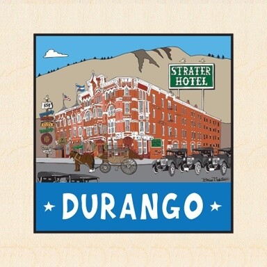 STRATER HOTEL DURANGO | CANVAS| ILLUSTRATION | 1:1 RATIO